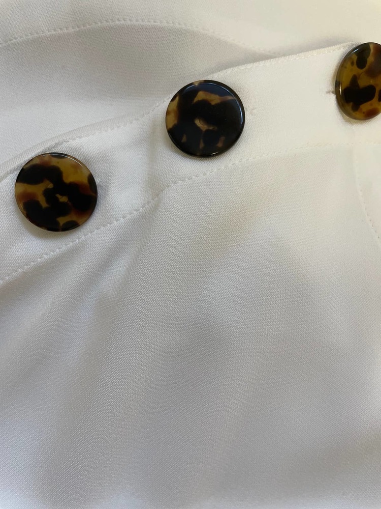 REISS Casper Button Shoulder Top - Picture 7 of 8